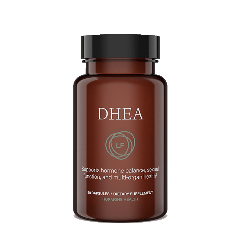 dhea bottle transparent